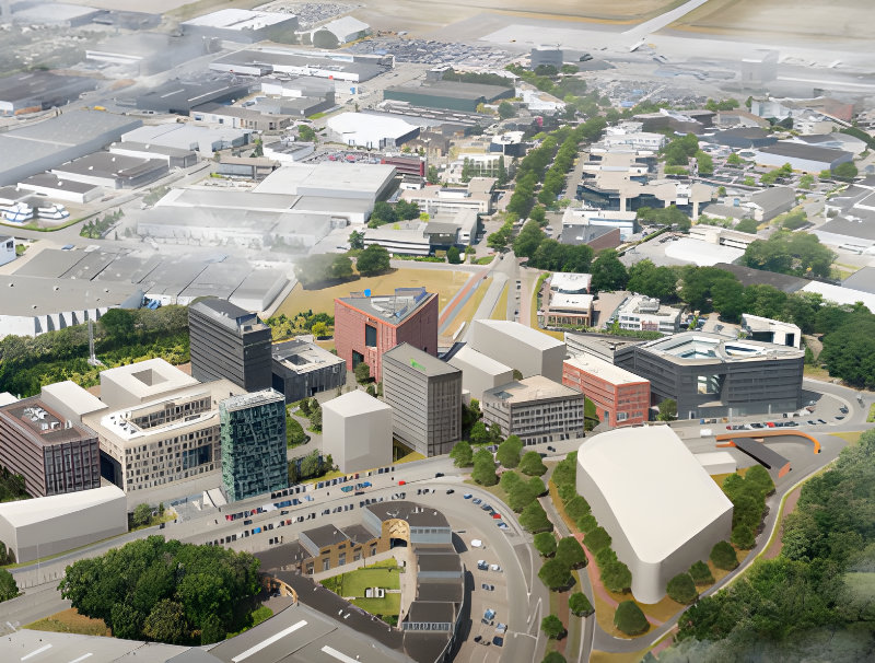 Artist impression - Eindhoven airport district Artist impression - Eindhoven airport district